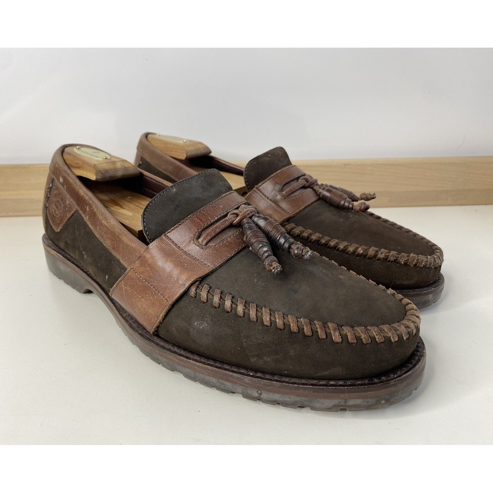 HS Trask Men's Penny Leather Tassel Loafers / Size 11 M